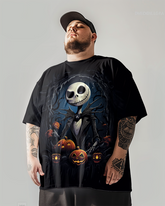 The Nightmare Before Christmas von Jack Skellington Herren-T-Shirt in Übergröße, kurzärmelig